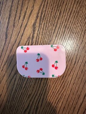 Pink Cherry Pattern Eyelash Case